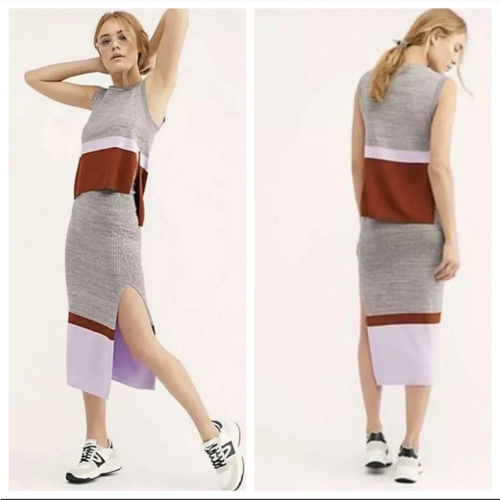 Free People Knit Tank & Skirt Set